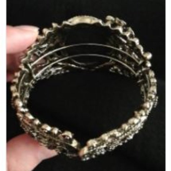 Vintage Style Cuff Bangle Bracelet Retro Bronze - Picture 5 of 6